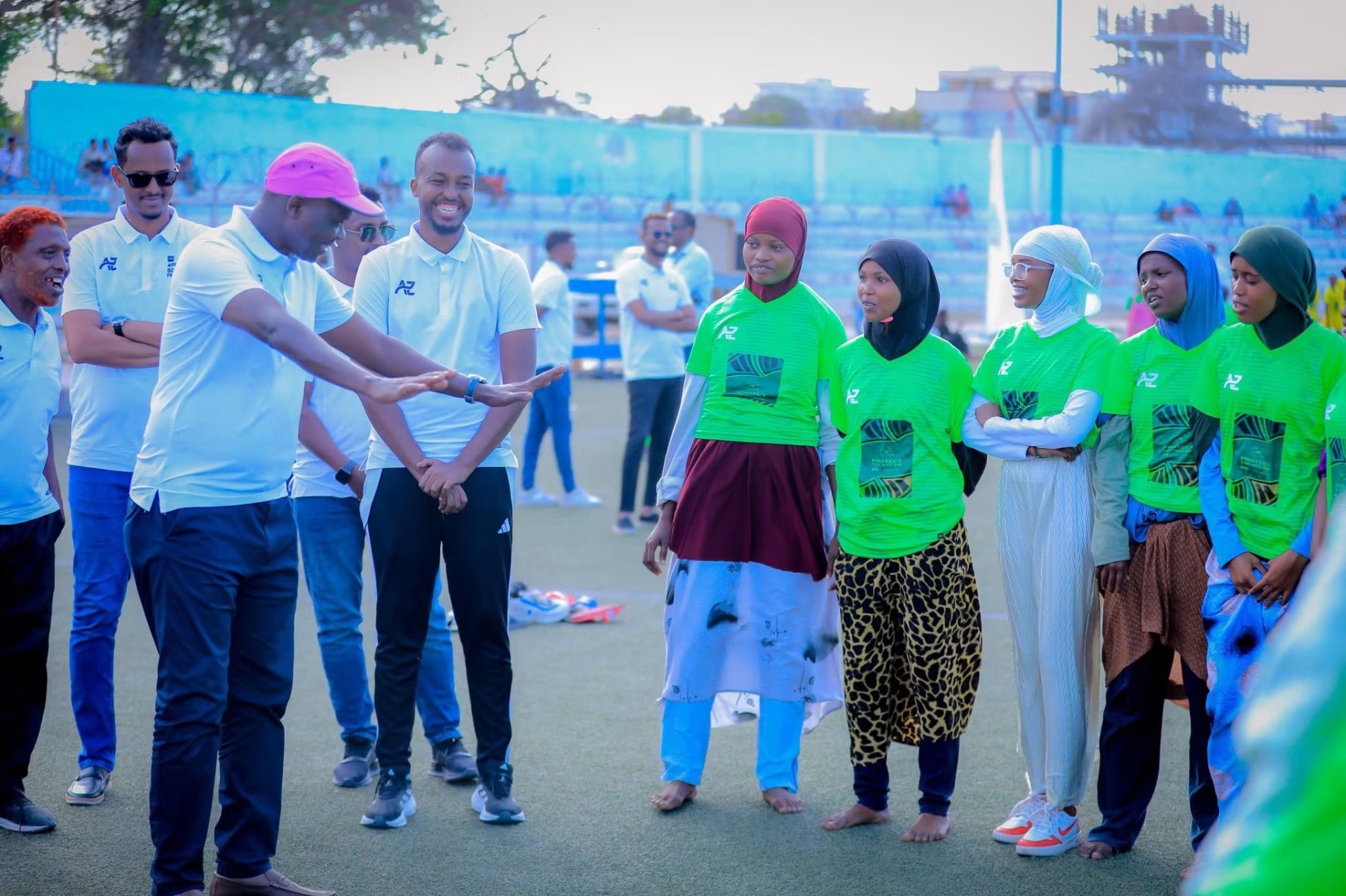 Women's training session